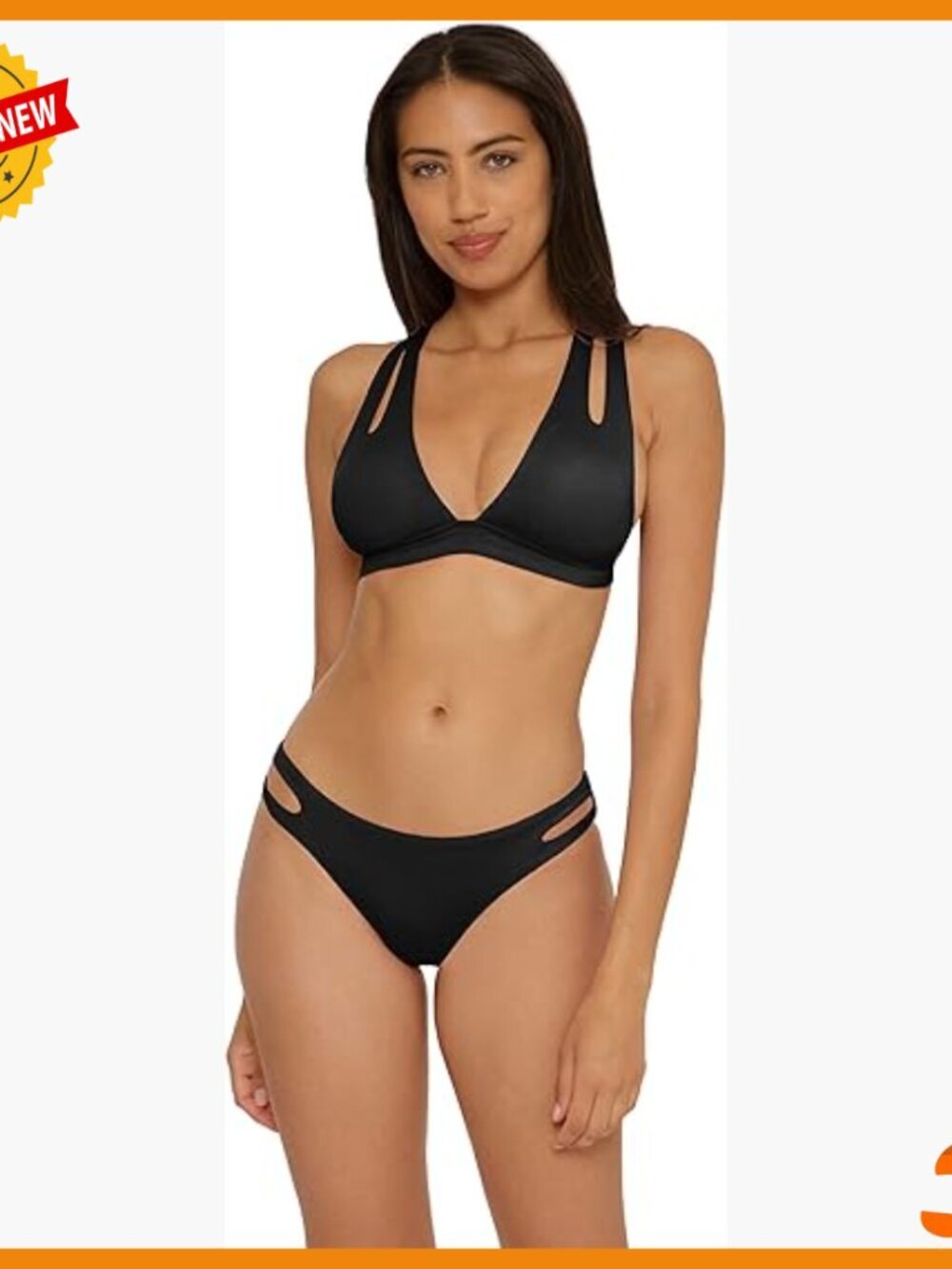 Halter Bikini Top with Adjustable Tie Back and Removable Cups